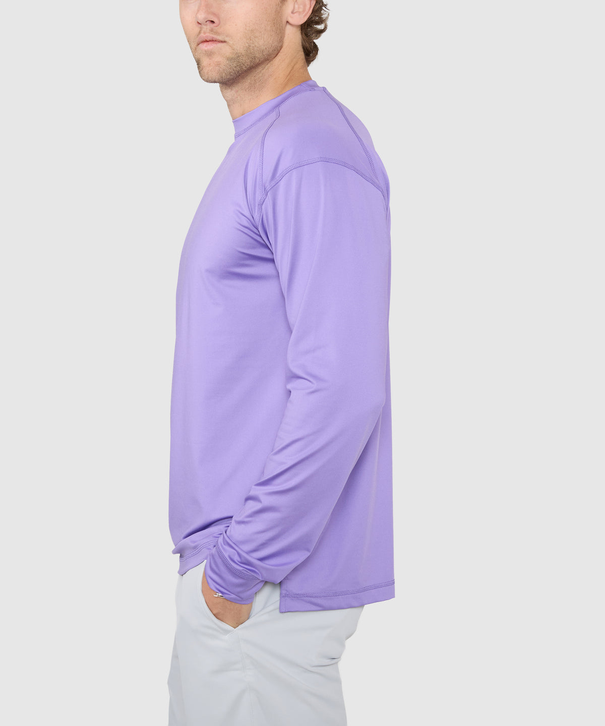 Westport Lifestyle Long Sleeve Performance Crew Neck T-Shirt, Men's Big & Tall