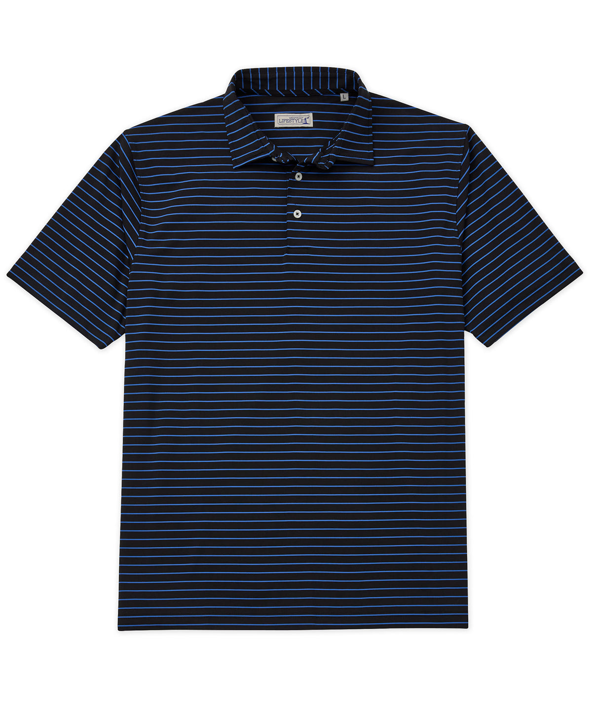 Westport Lifestyle Short Sleeve Stripe Polo Knit Shirt, Men's Big & Tall