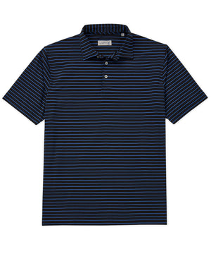 Westport Lifestyle Short Sleeve Stripe Polo Knit Shirt