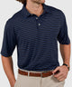 Westport Lifestyle Short Sleeve Stripe Polo Knit Shirt