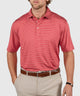 Westport Lifestyle Short Sleeve Stripe Polo Knit Shirt