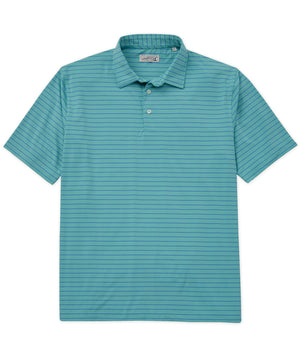 Westport Lifestyle Short Sleeve Stripe Polo Knit Shirt