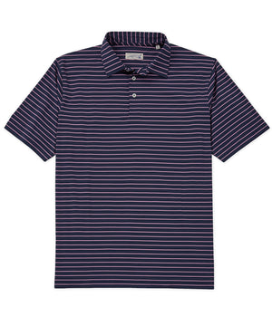 Westport Lifestyle Short Sleeve Stripe Polo Knit Shirt