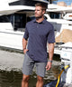 Westport Lifestyle Short Sleeve Stripe Polo Knit Shirt