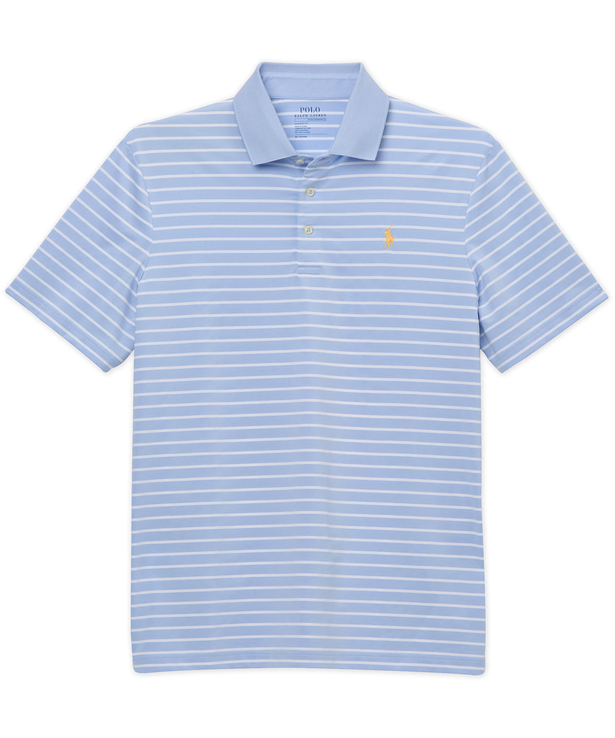 Polo Ralph Lauren Short Sleeve Stripe Performance Polo Knit Shirt
