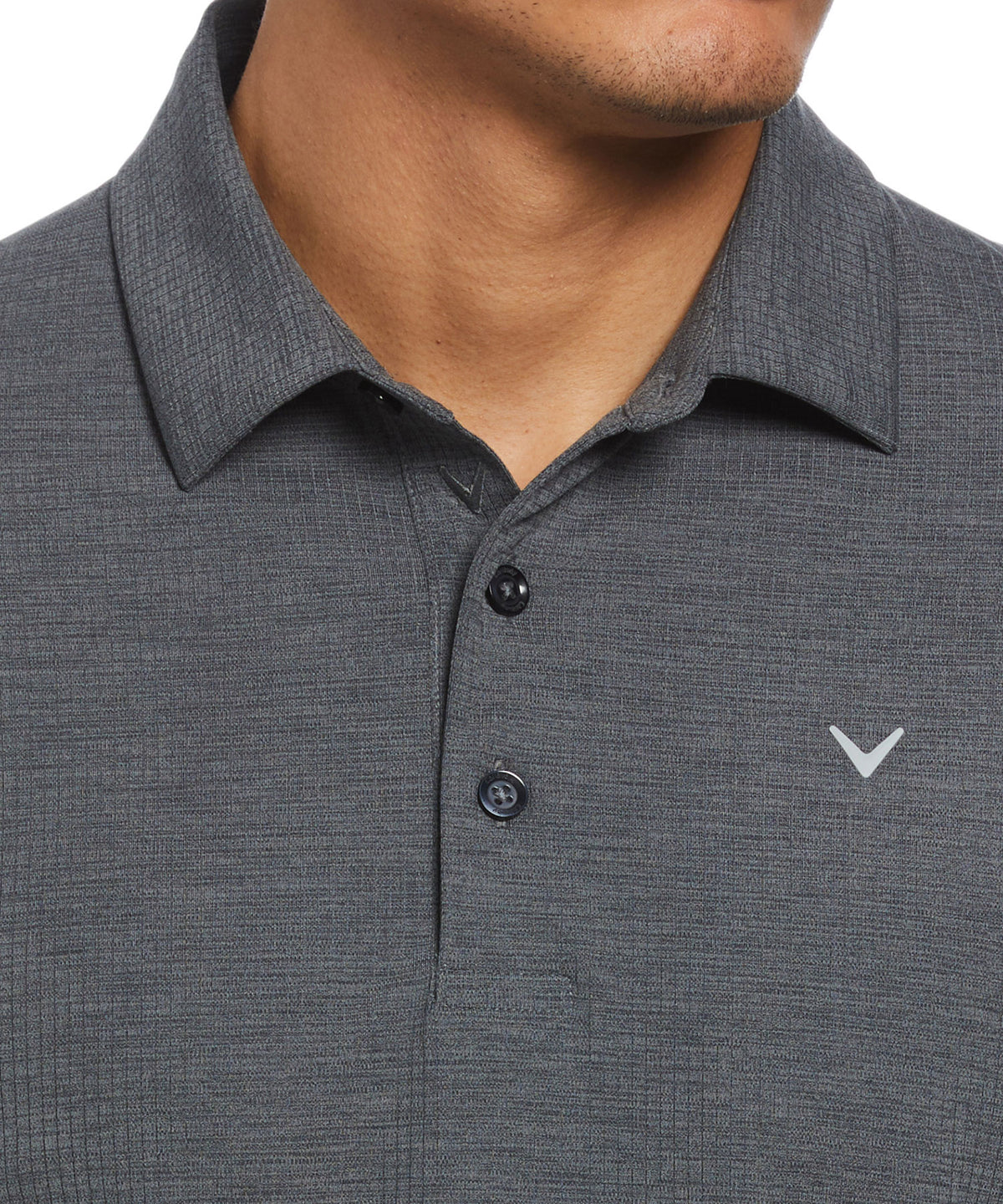 Polo classica in jacquard a maniche corte Callaway, Men's Big & Tall