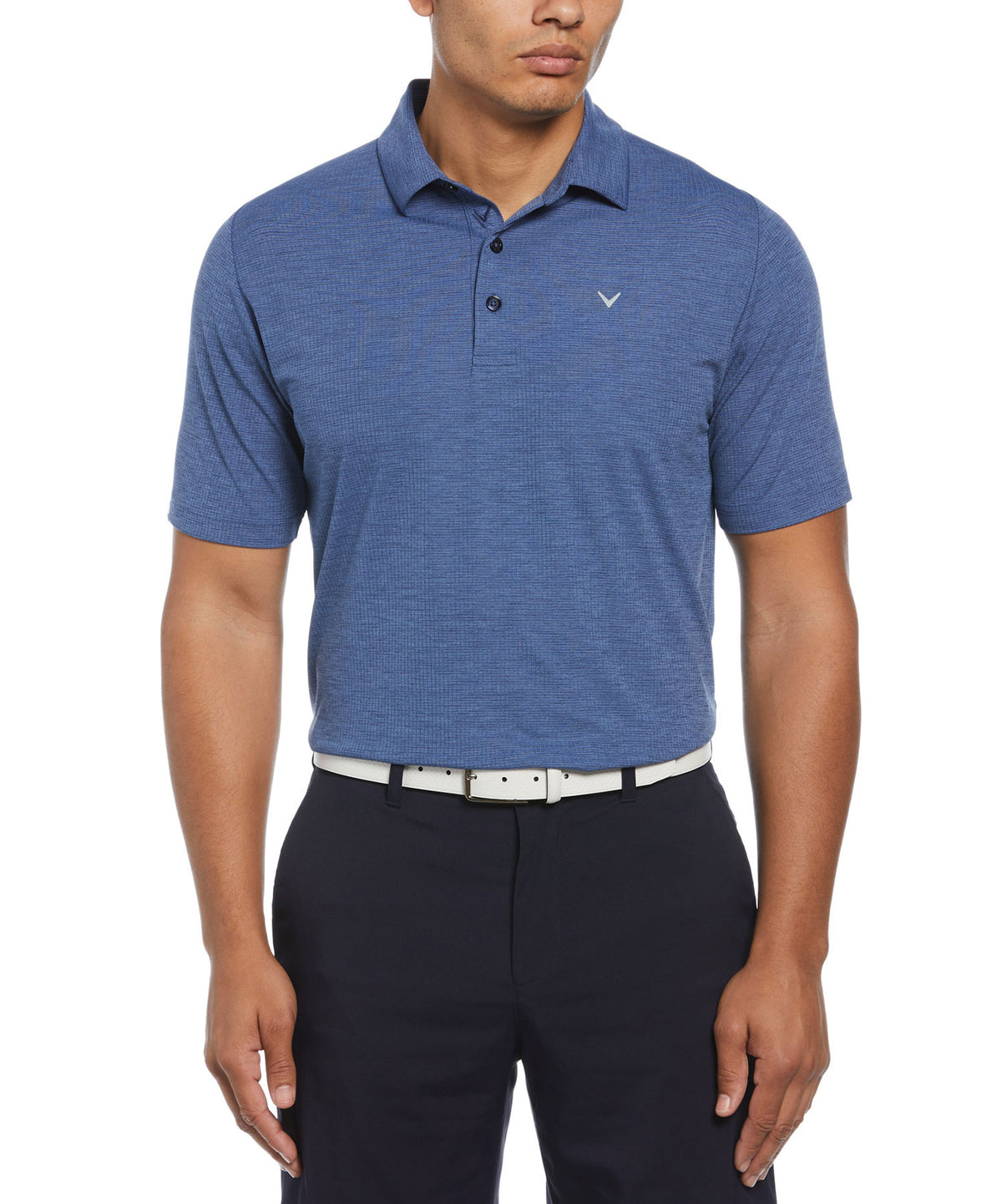 Polo classica in jacquard a maniche corte Callaway, Men's Big & Tall