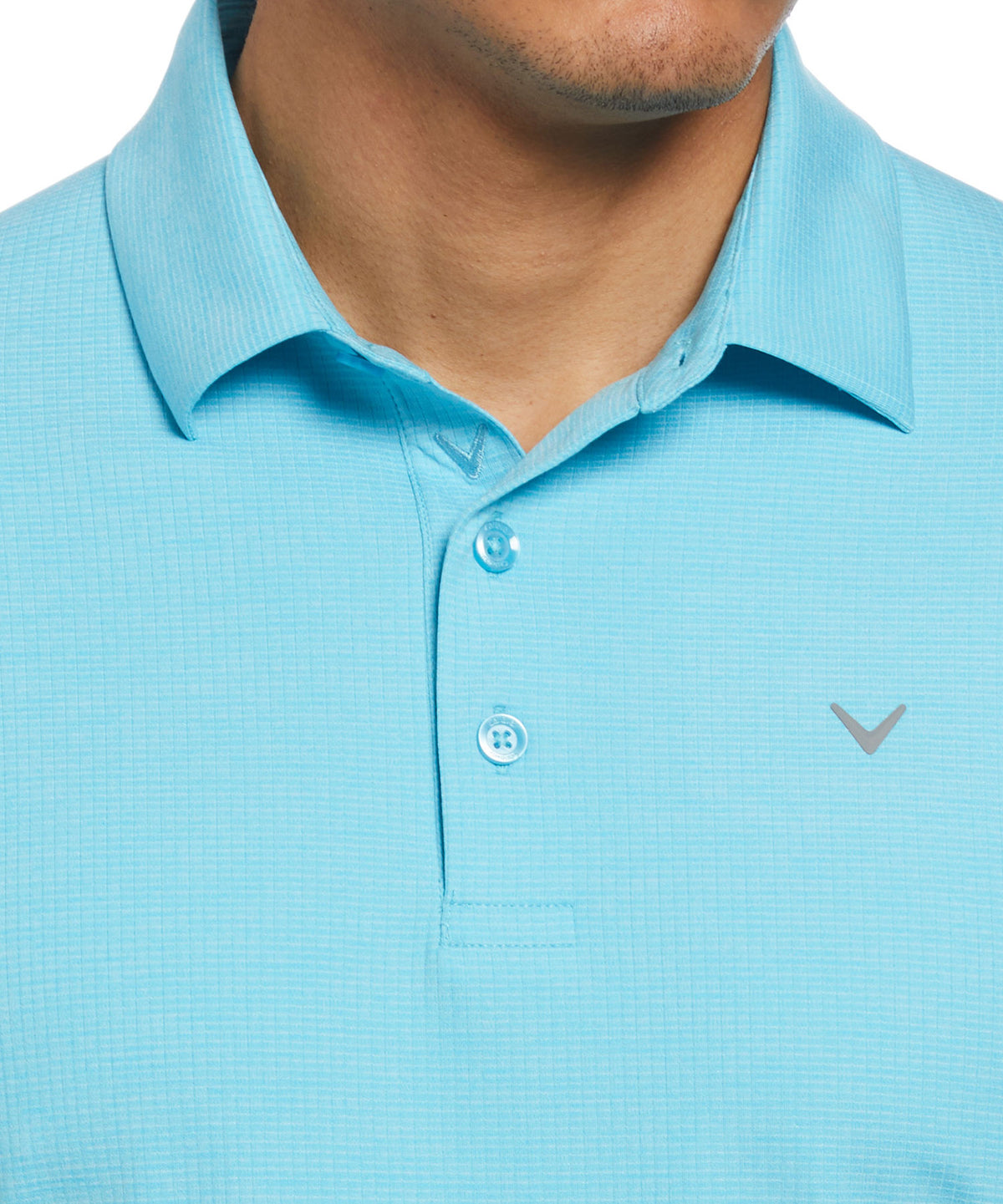 Polo classica in jacquard a maniche corte Callaway, Men's Big & Tall