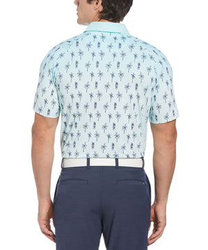 Callaway Short Sleeve Mojito Ombre Print Polo Knit Shirt
