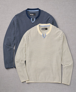 Westport Black Stripe Long Sleeve Sweater