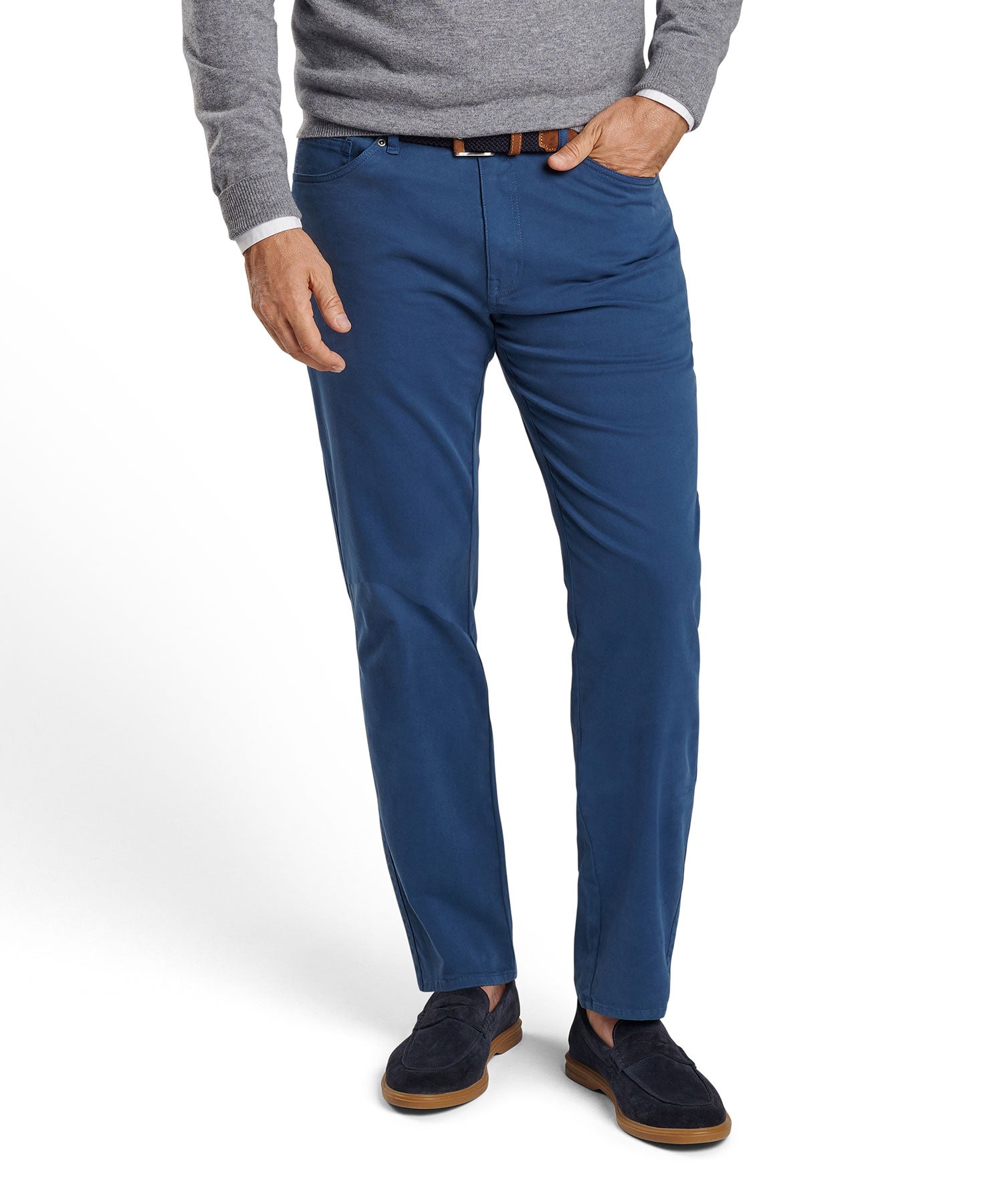Men's Big & Tall Peter Millar Signature Sateen 5-Pocket Pant - Westport ...