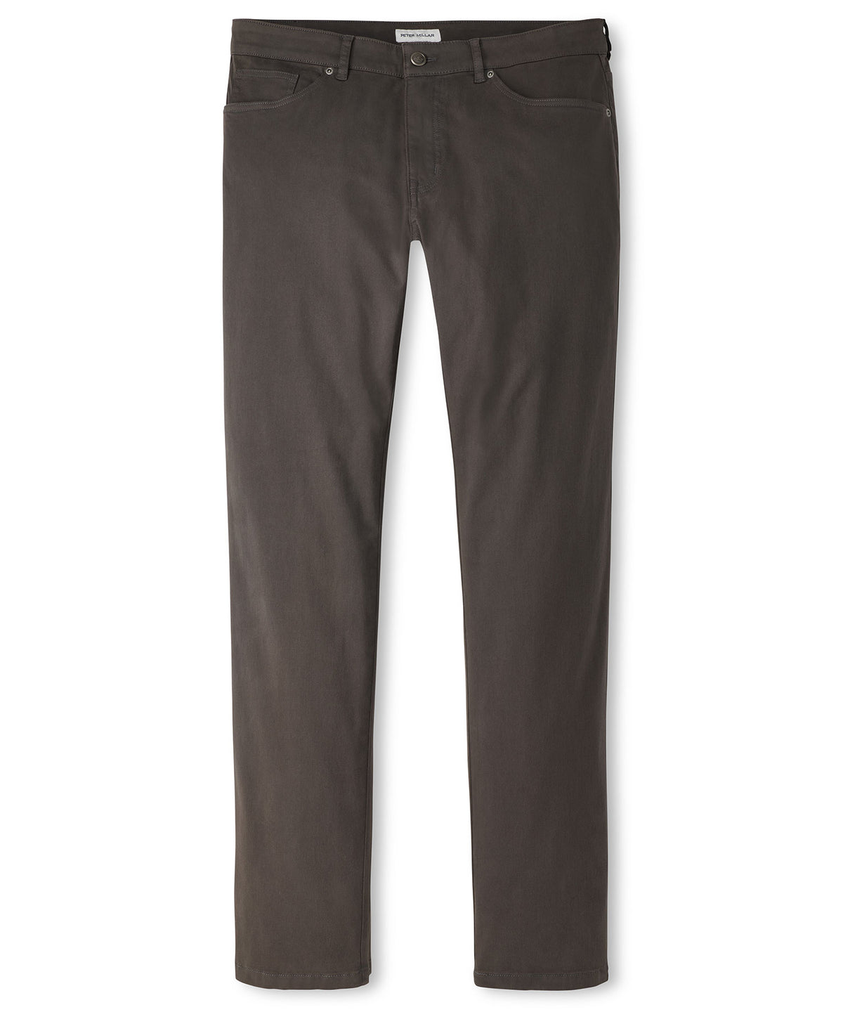 Peter Millar Signature Sateen 5-Pocket Pant - Charcoal, Men's Big & Tall