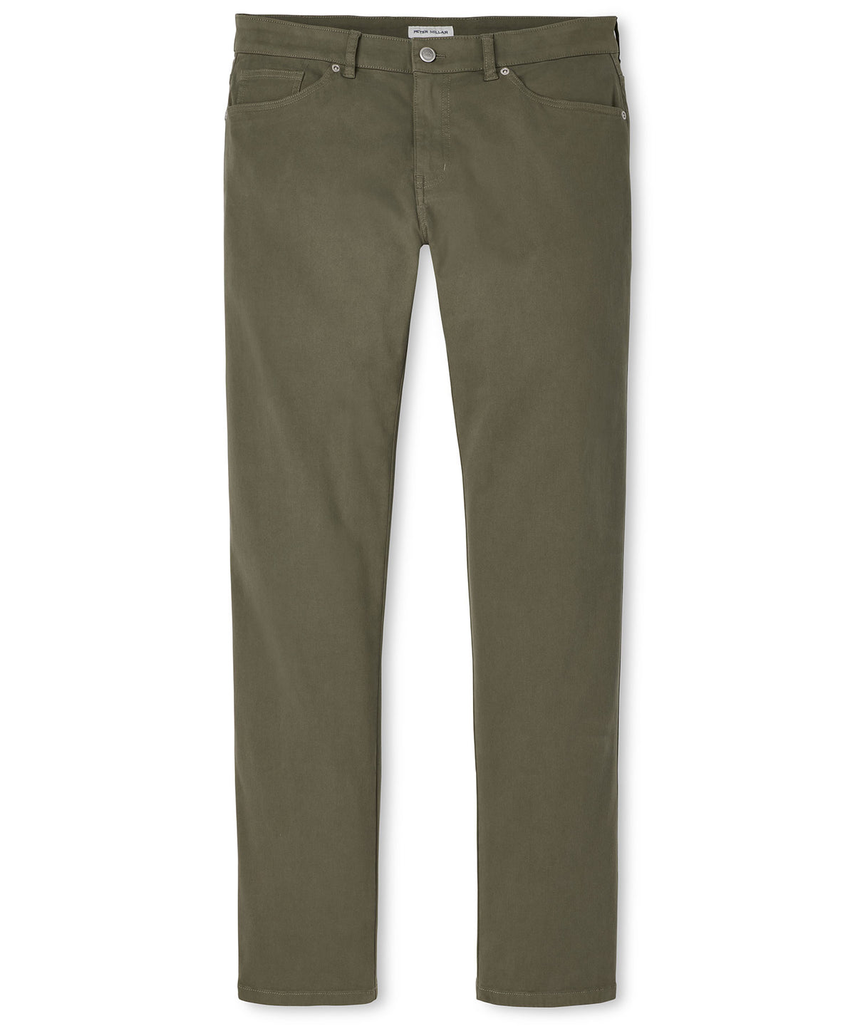 Peter Millar Signature Sateen 5-Pocket Pant - Fatigue, Men's Big & Tall