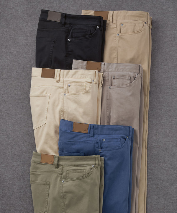 Peter Millar Signature Sateen 5-Pocket Pant - Westport Big & Tall
