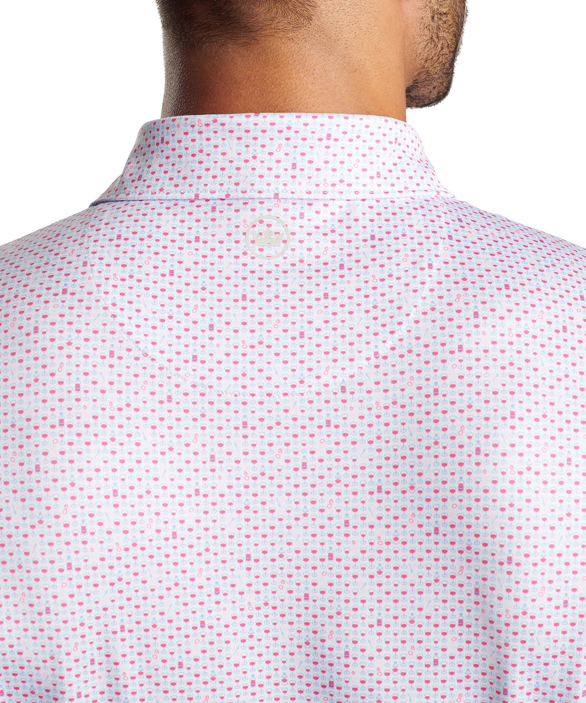 Peter Millar Short Sleeve 'Bees Knees' Print Polo Knit Shirt, Men's Big & Tall
