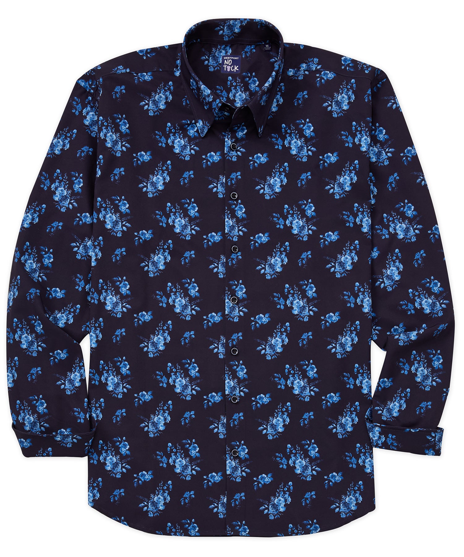 Westport No-Tuck Short Sleeve Stretch-Cotton Oxford Sport
