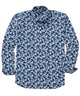 Westport No-Tuck Long Sleeve Button Down Collar Stretch Performance Floral Print Sport Shirt