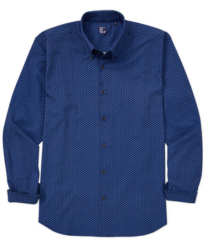 Navy blue button down dress shirt sale