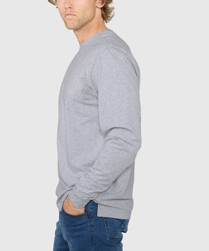 Westport No-Tuck Long Sleeve Stretch Cotton Crew Neck T-Shirt