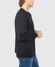 Westport No-Tuck Long Sleeve Stretch Cotton Crew Neck Henley