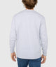 Westport No-Tuck Long Sleeve Stretch Cotton Crew Neck Henley
