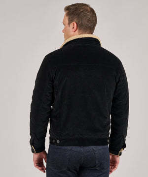 Westport Lifestyle High Pile Lined Corduroy Trucker Jacket