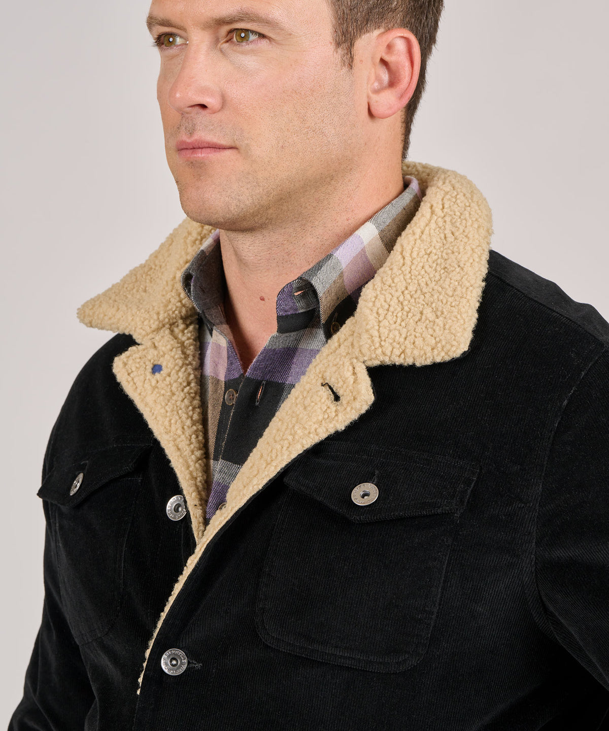 Westport Lifestyle High Pile Lined Corduroy Trucker Jacket, Men's Big & Tall