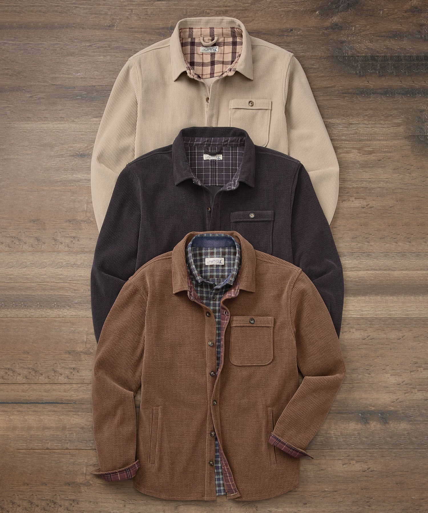 Men's Big & Tall Westport Lifestyle Knit Corduroy Shirt Jacket