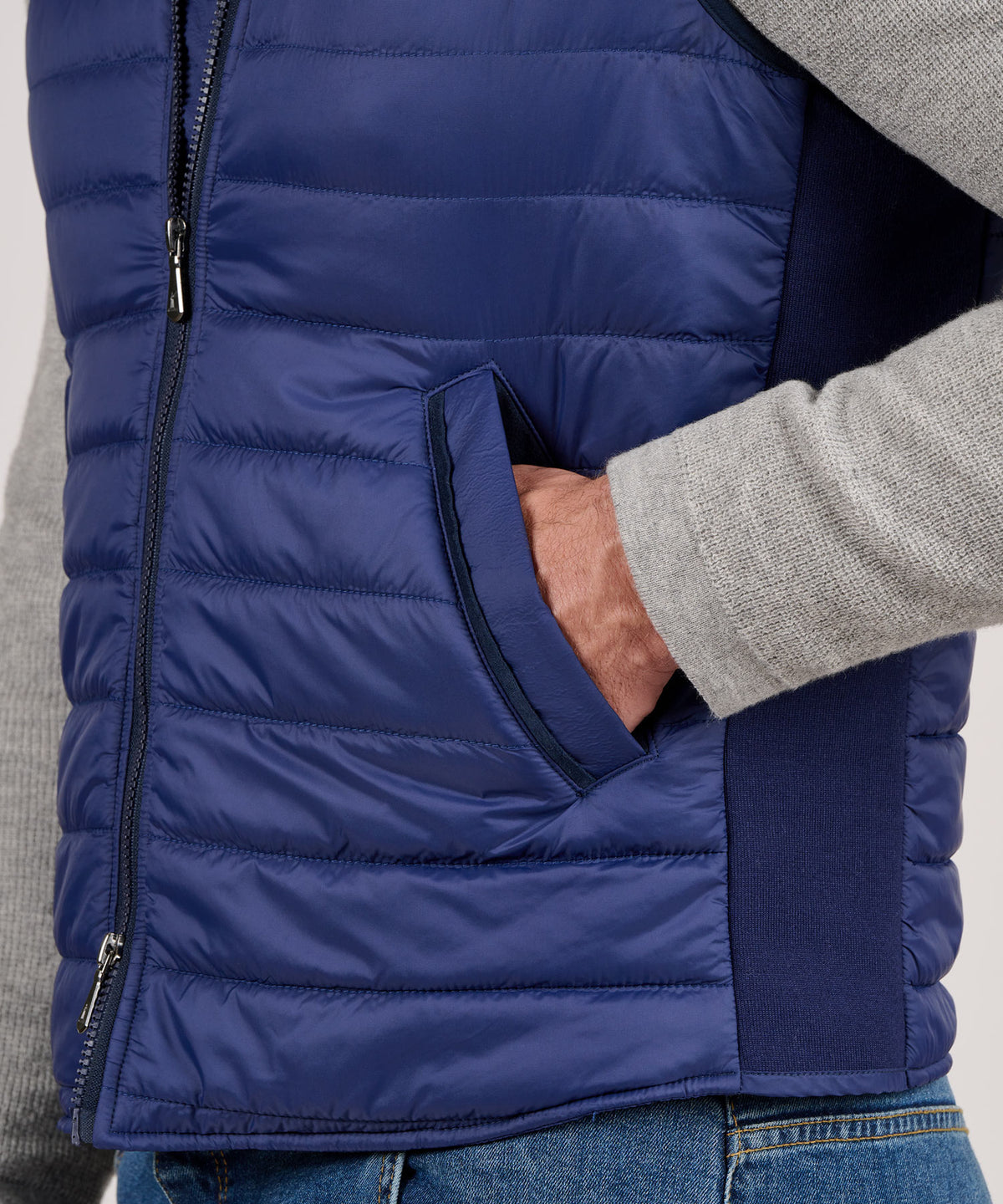Westport Lifestyle Baseball Collar Quilted Puffer Vest, Men's Big & Tall