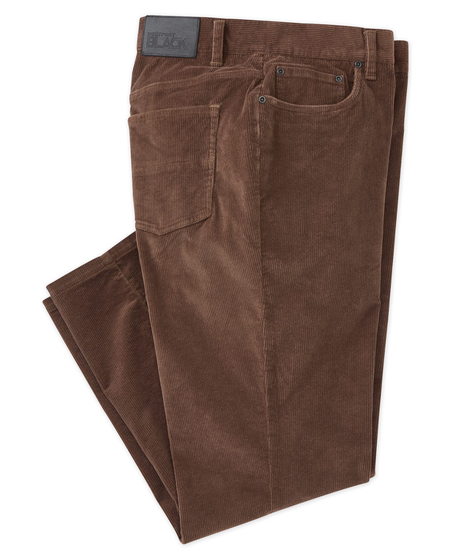 Westport Black Stretch Cord 5-Pocket Pant