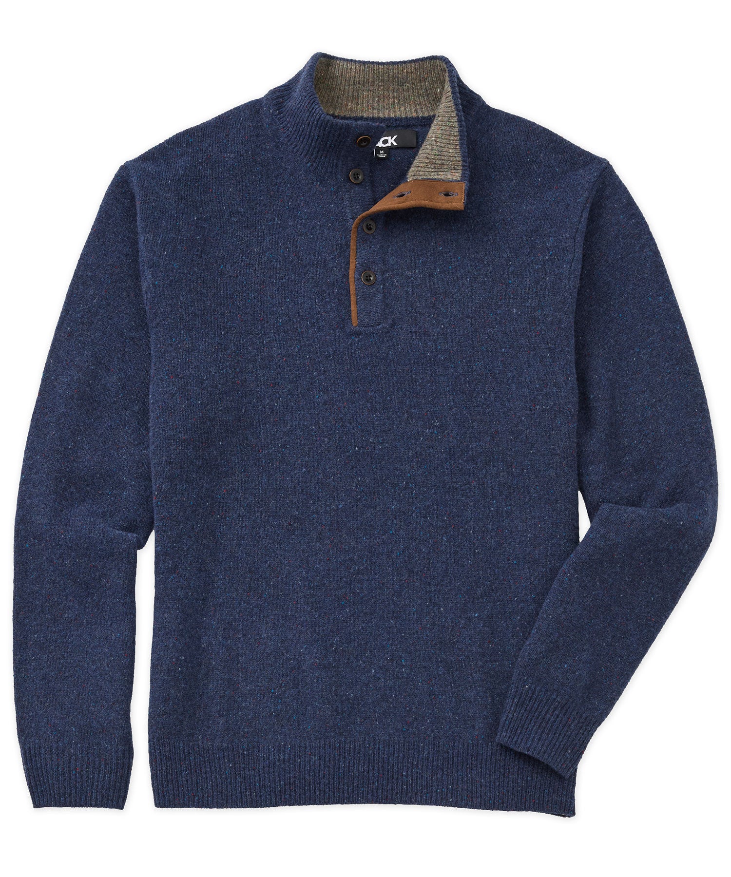 Donegal button mock pullover best sale
