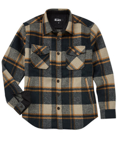 Men's Big & Tall Westport Black Wool Blend Shirt Jacket - Westport Big &  Tall