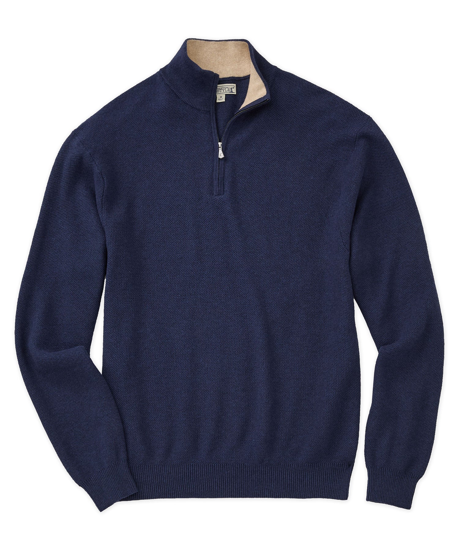 Westport Lifestyle Cotton Cashmere Quarter Zip Pullover Sweater Westport Big Tall