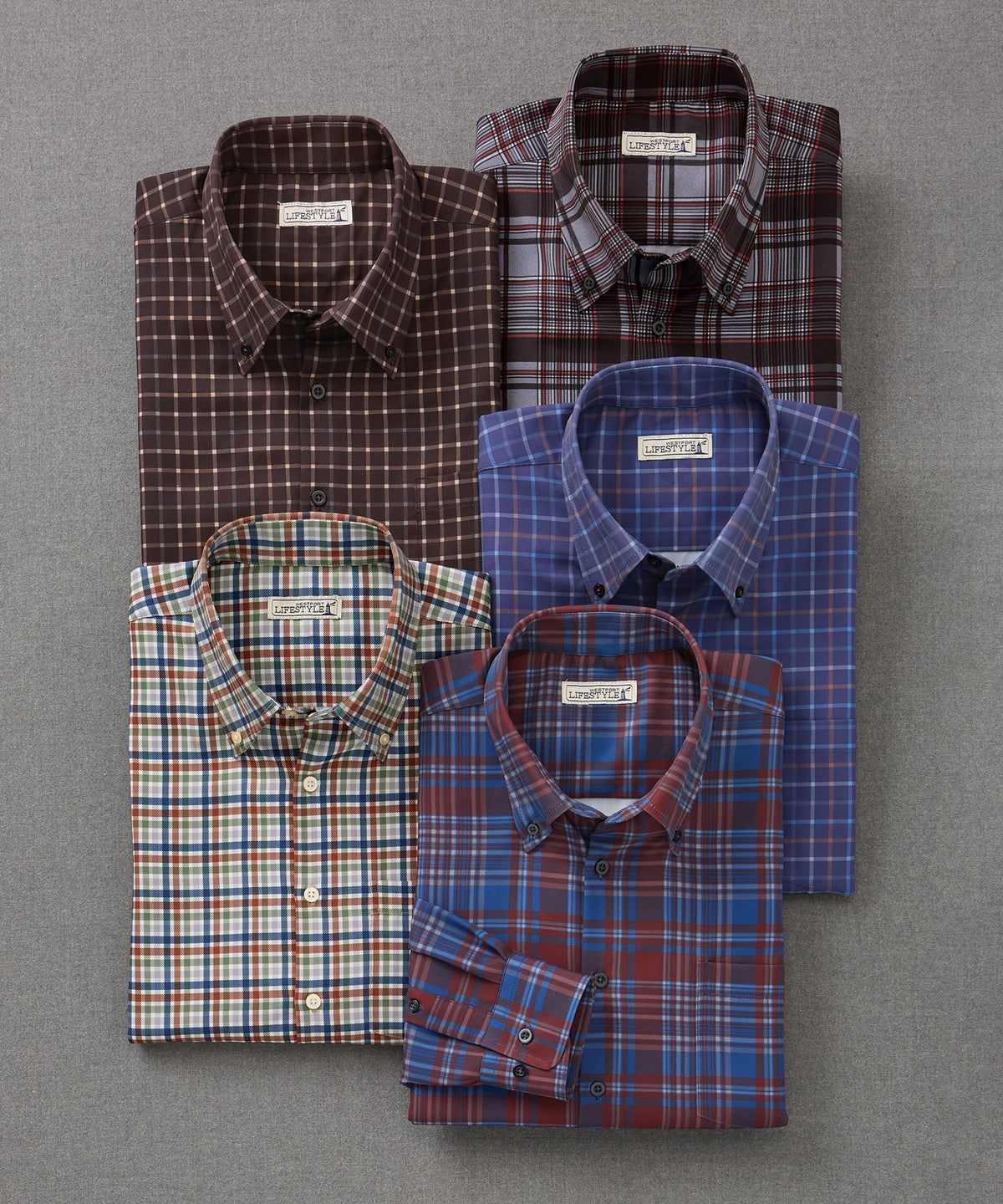 Westport Lifestyle Long Sleeve Performance Sport Shirt, Men's Big & Tall