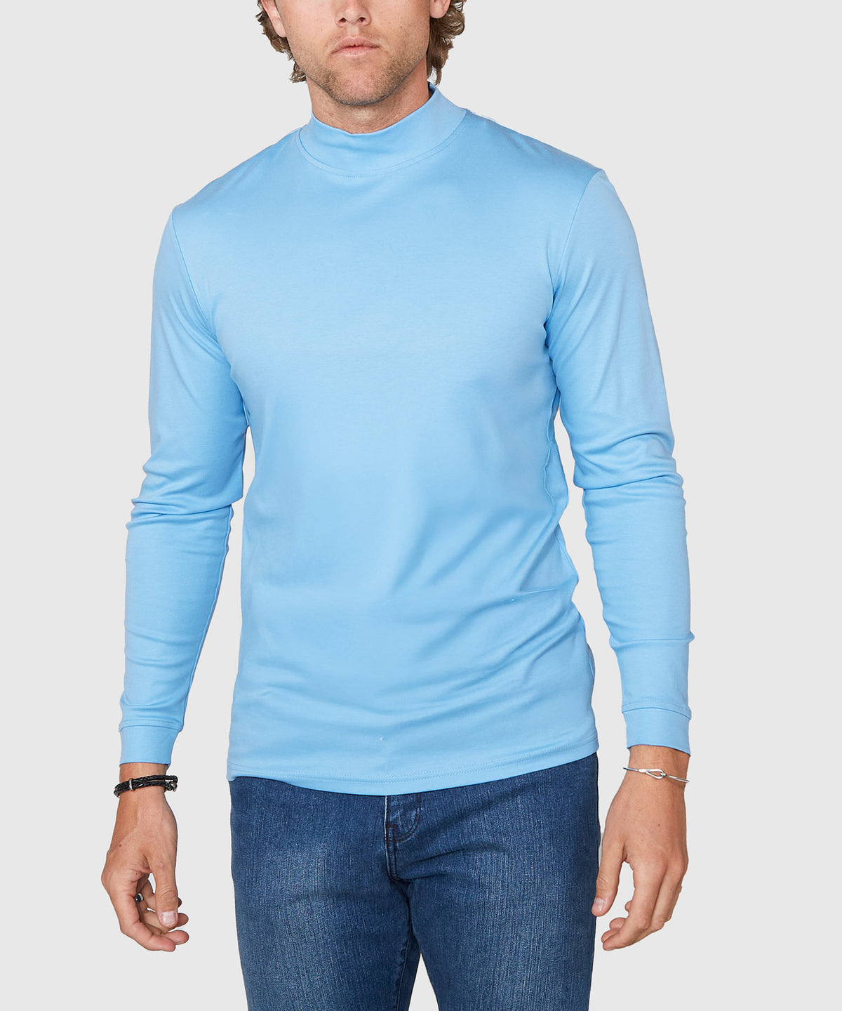 Westport Lifestyle LustreTech Cotton Mock, Men's Big & Tall
