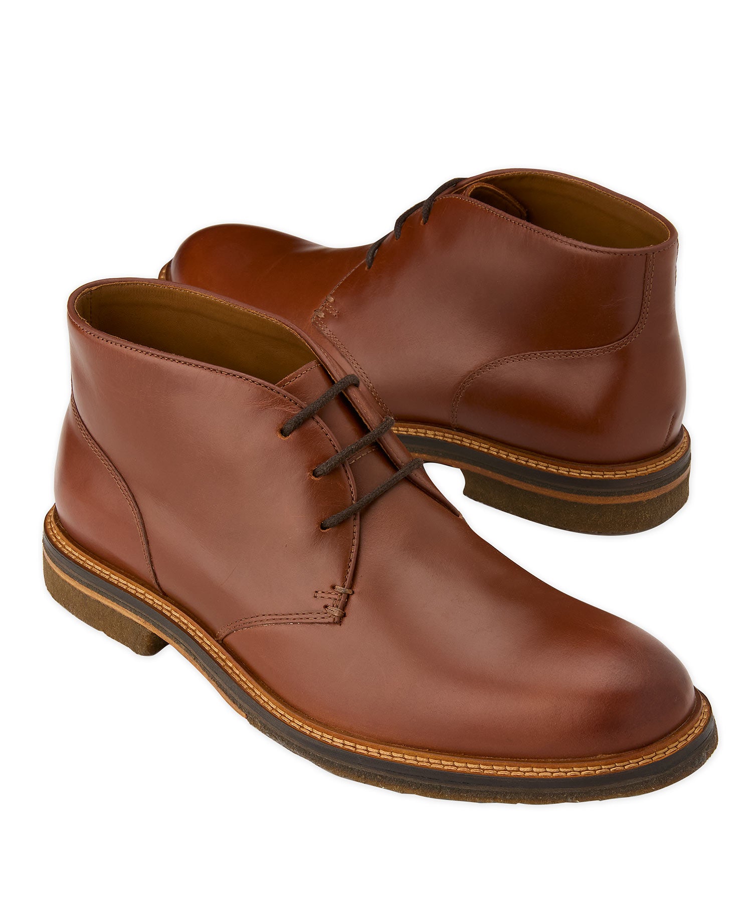 Johnston & Murphy Men's Calder Chukka Boots - Mahogany Full Grain