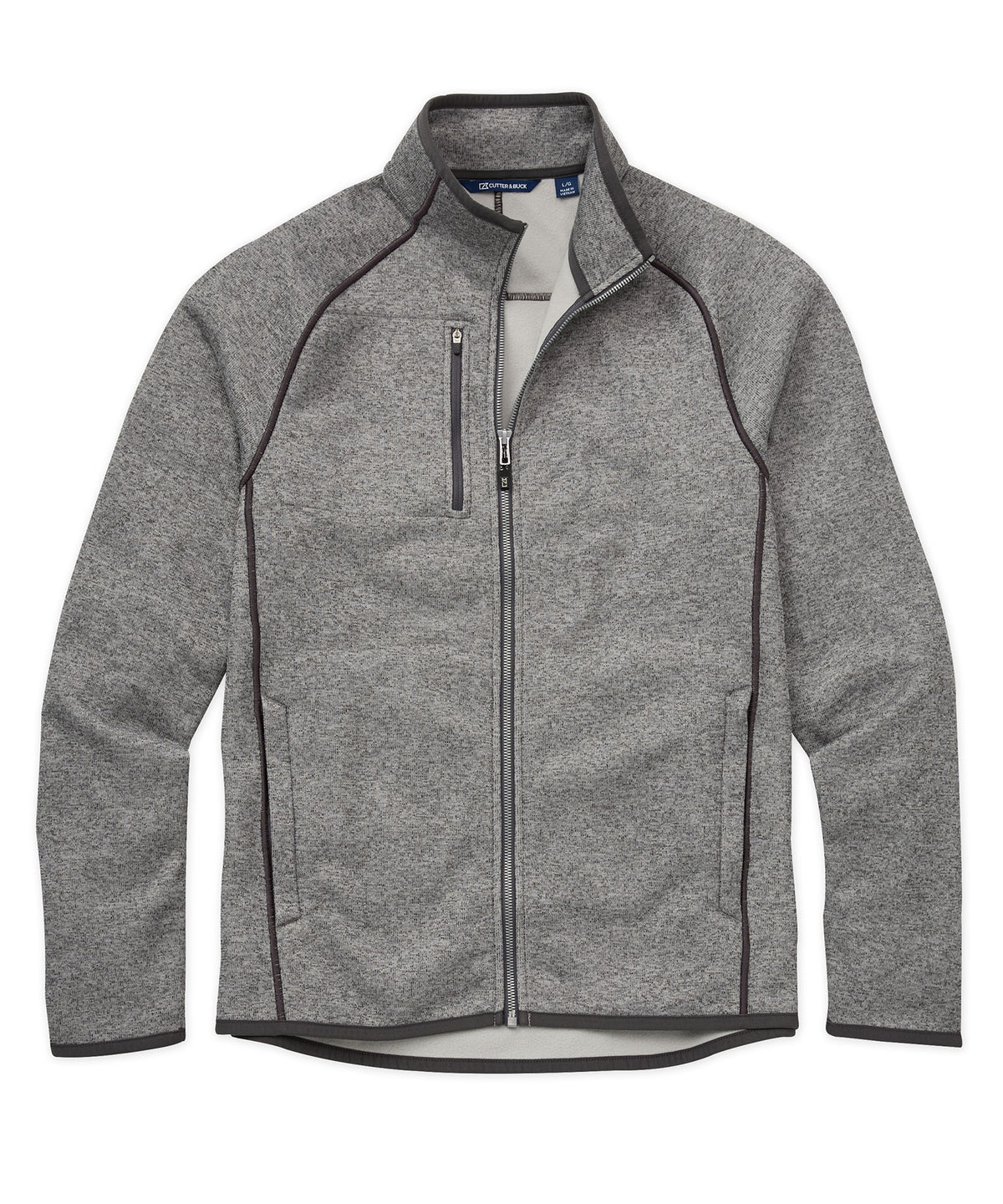 Cutter & Buck Mainsail Sweater-Knit Full Zip Jacket, Big & Tall
