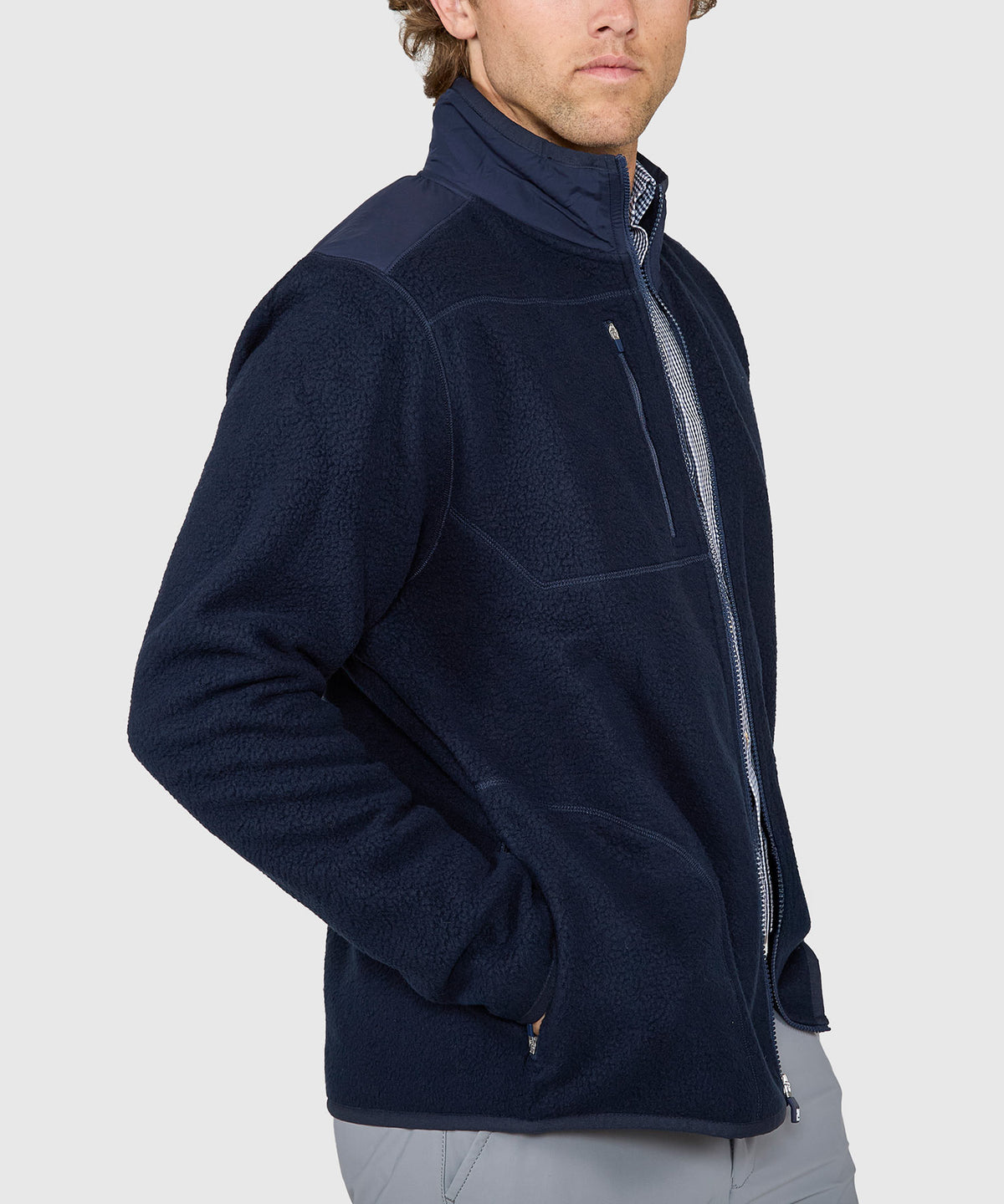 Cutter & Buck Cascade Eco Sherpa Fleece Jacket, Men's Big & Tall