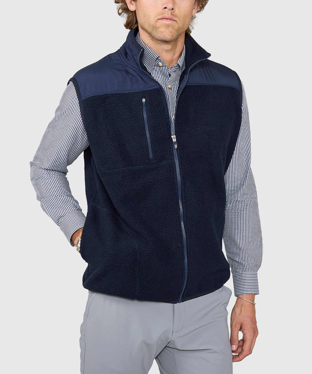 Cutter & Buck Cascade Eco Sherpa Fleece Vest, Men's Big & Tall