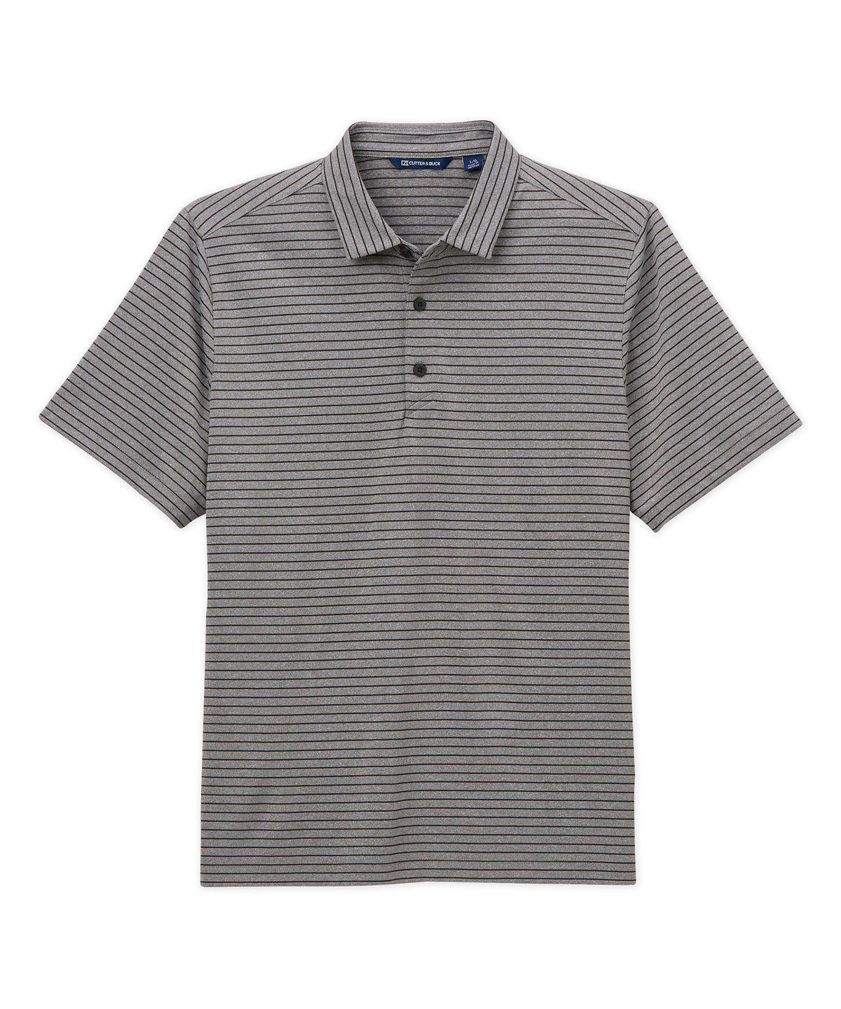 Cutter & Buck Forge Eco Heather Stripe Pattern Stretch Recycled Polo, Men's Big & Tall