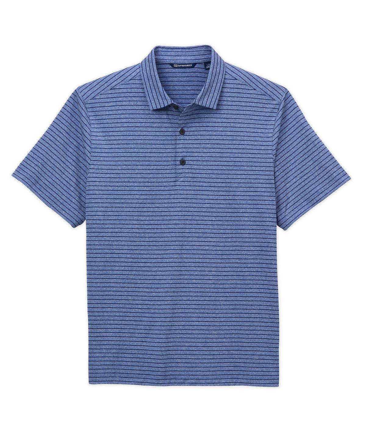 Cutter & Buck Forge Eco Heather Stripe Pattern Stretch Recycled Polo, Men's Big & Tall