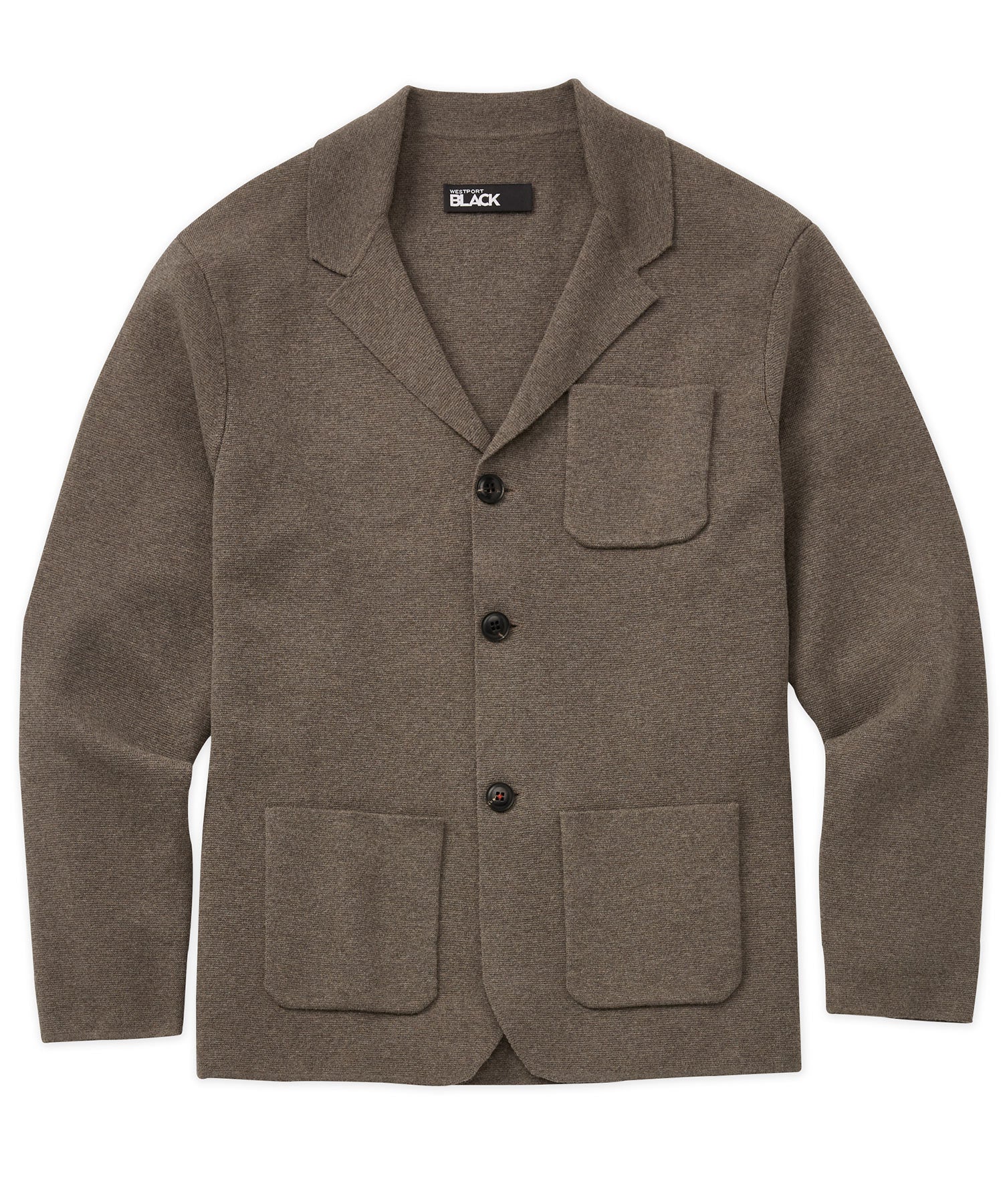 Men's Big & Tall Westport Black Wool Blend Knit Blazer Men's Big & Tall Westport Black Wool Blend Knit Blazer