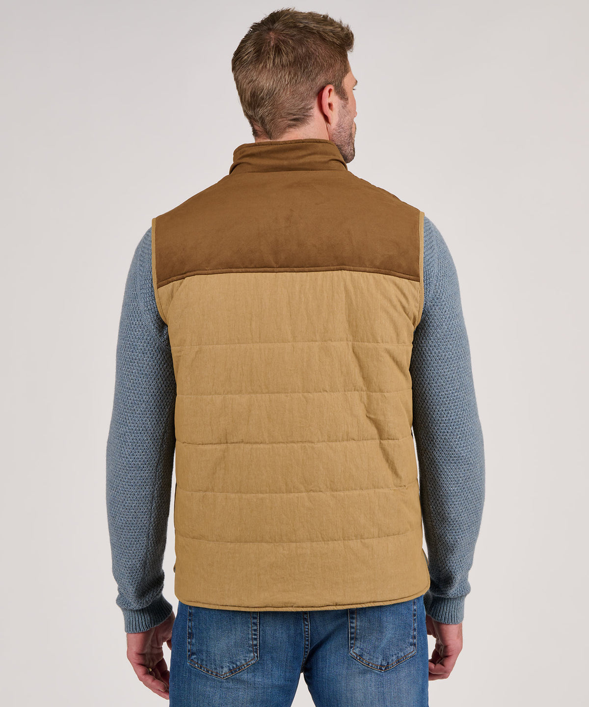 Westport Black Reversible Quilted Plaid Vest, Men's Big & Tall