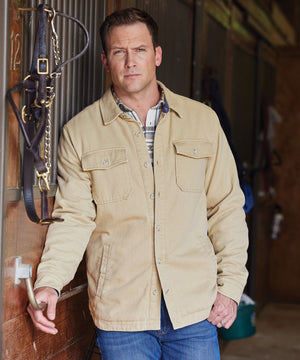 Westport Black Quilted Twill Shirt Jacket