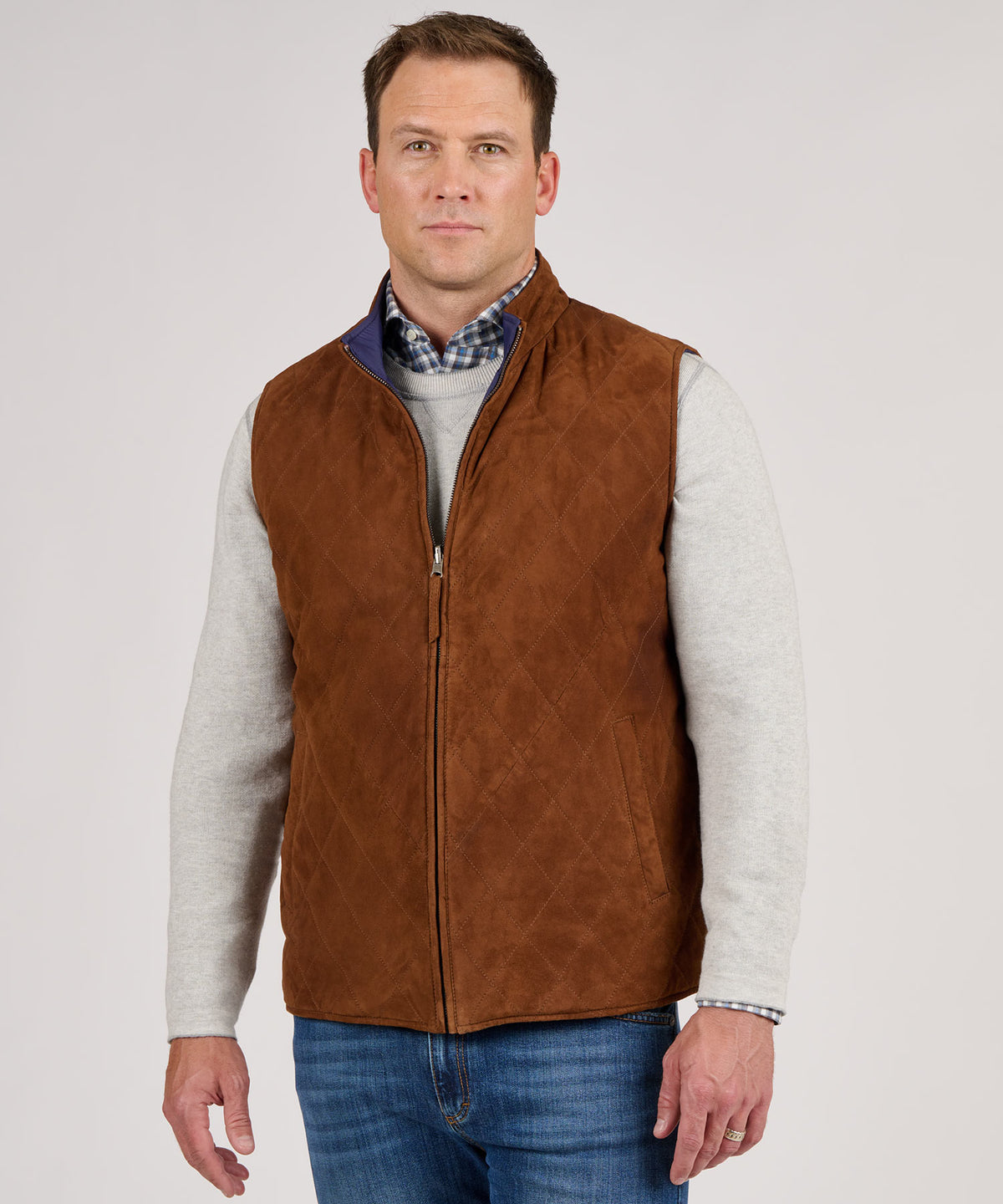 Westport Black Reversible Suede Vest, Men's Big & Tall