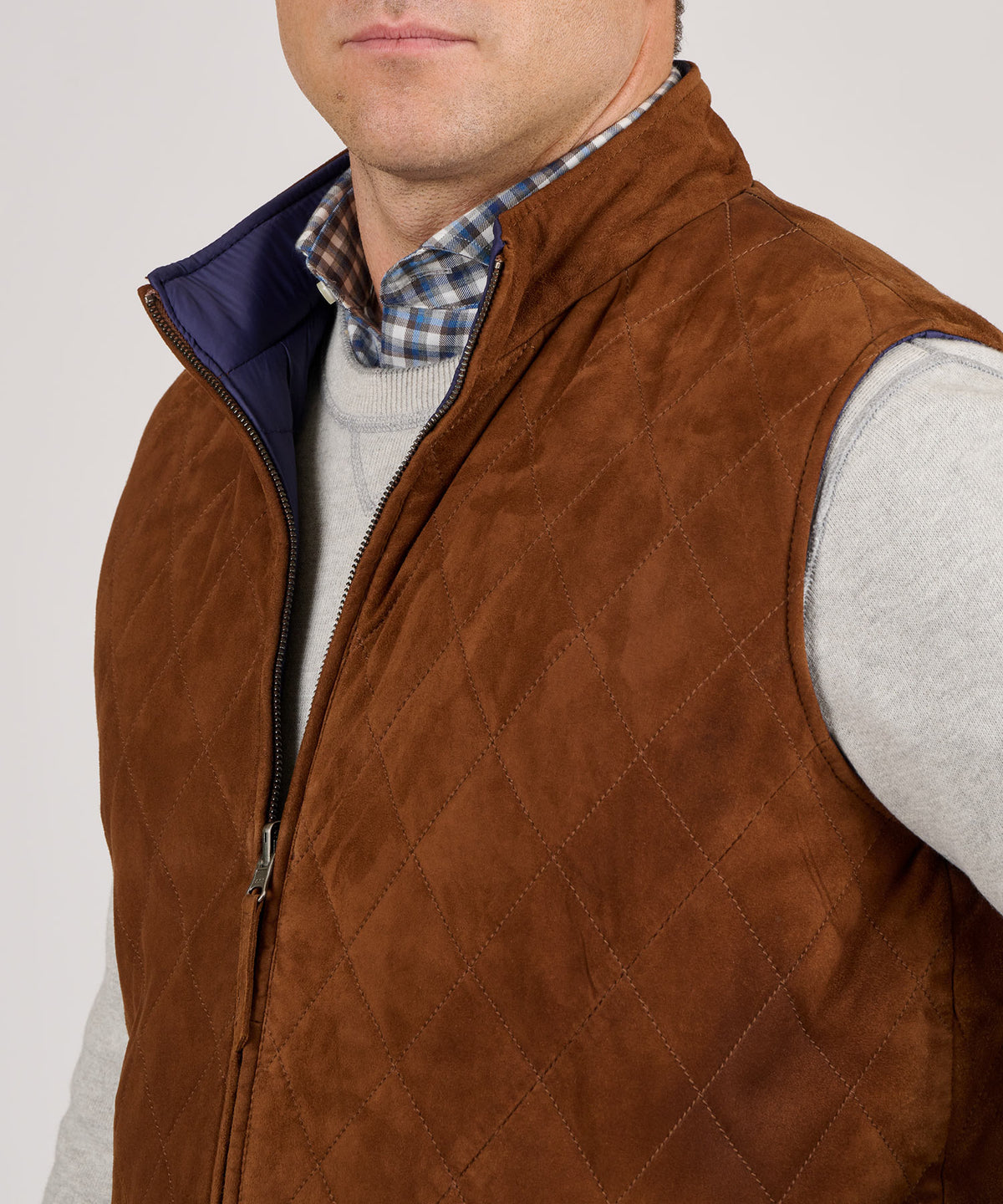 Westport Black Reversible Suede Vest, Men's Big & Tall