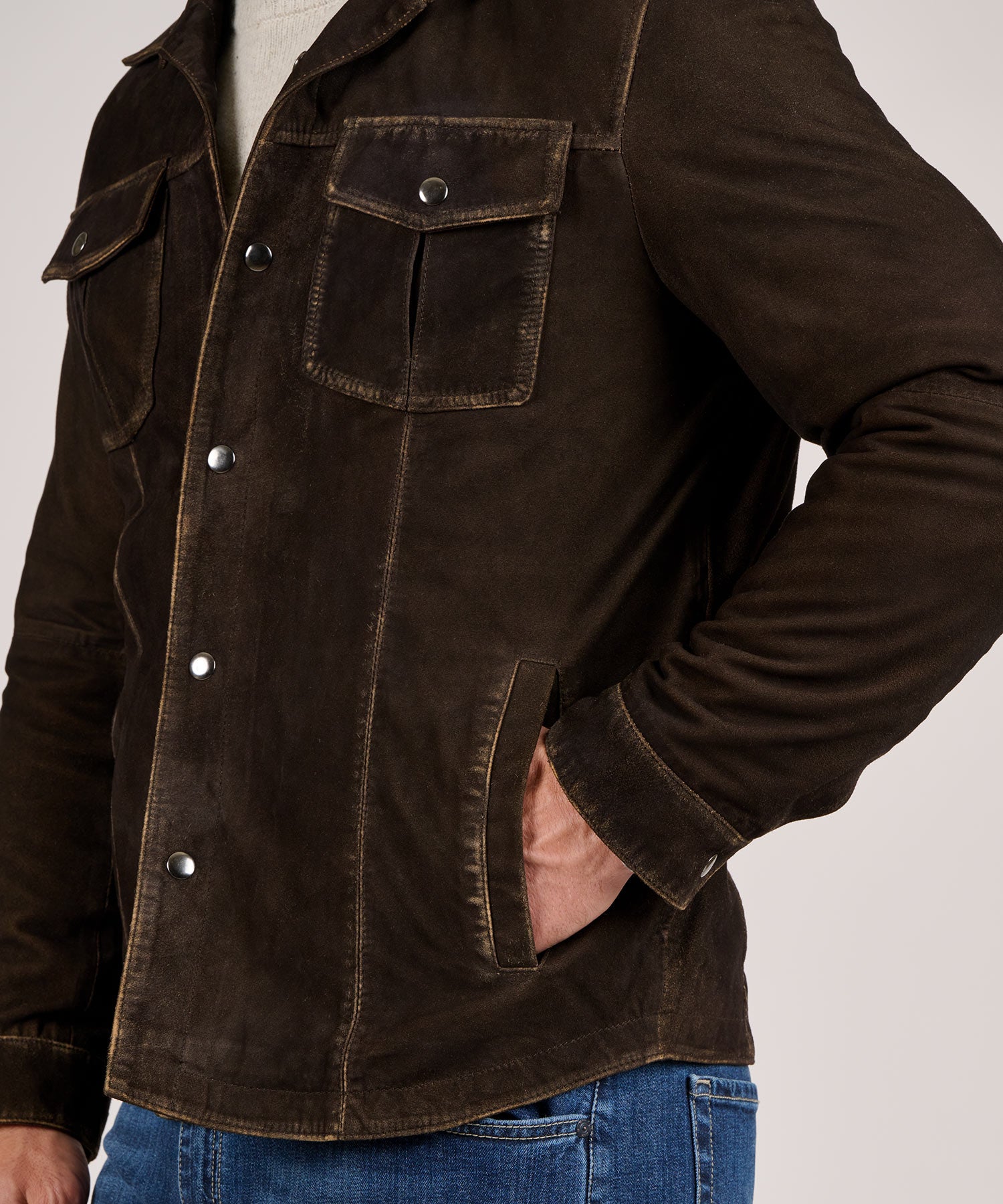 Big and tall suede jacket online