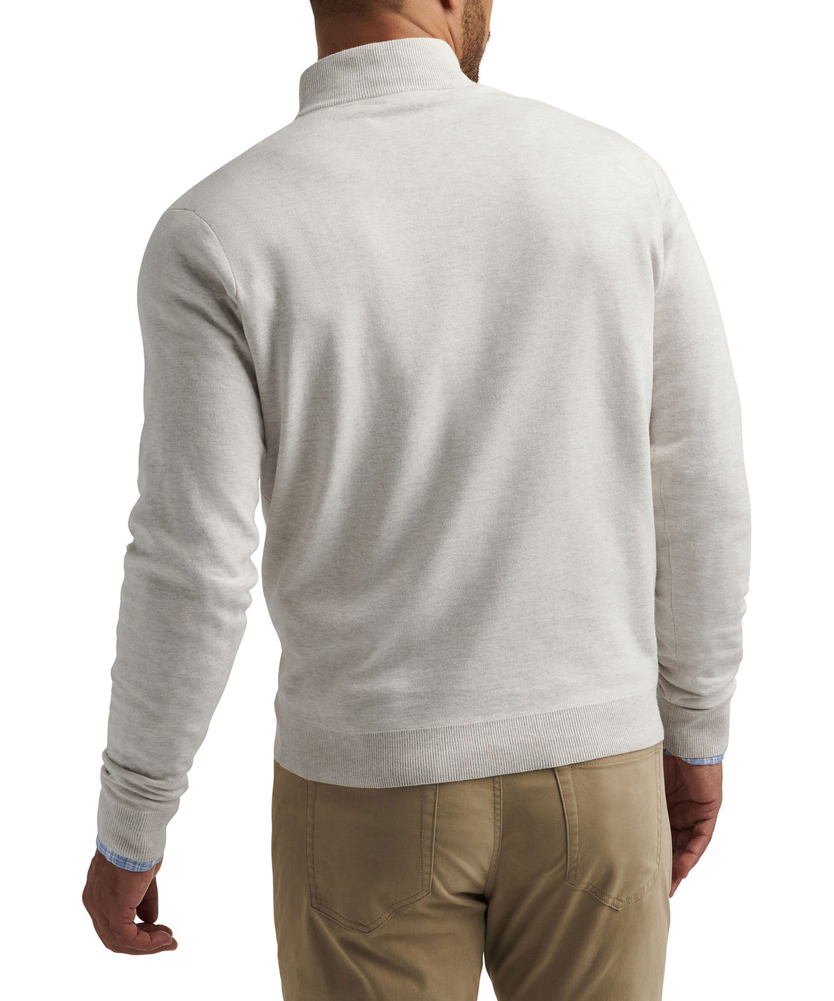 Peter Millar Coolspun Cotton Quarter Zip Sweater, Men's Big & Tall