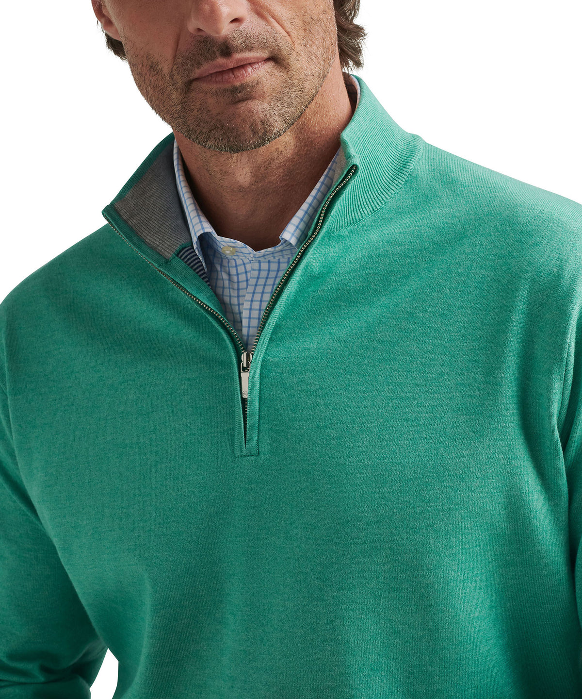 Peter Millar Coolspun Cotton Quarter Zip Sweater, Men's Big & Tall