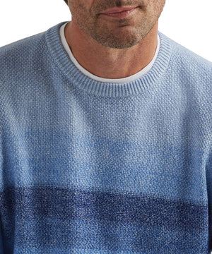 Peter Millar Sanbourne Striped Crew Neck Sweater